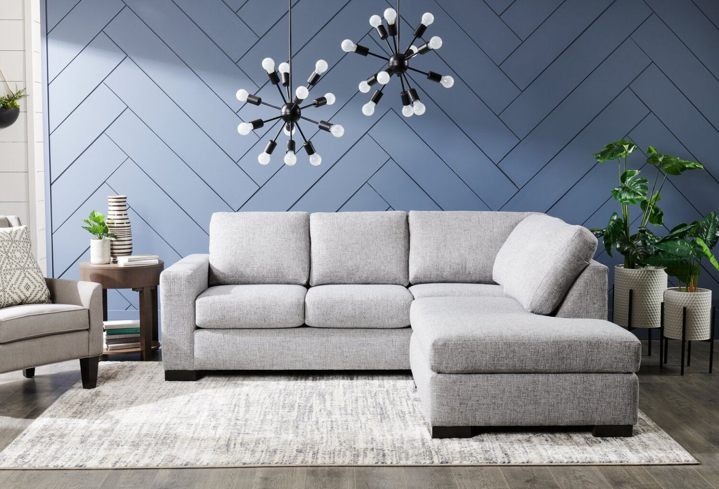 Sofa Lab Track LAF Sofa Return - Luna Domino | Sofa de gauche pour rallonge Track de la collection Sofa Lab - Luna Domino | TR152191