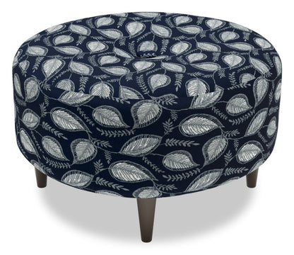 Pouf The Curve 31 en tissu, fabriqué au Canada par Sofa Lab (CURV1147) | Personnalisable