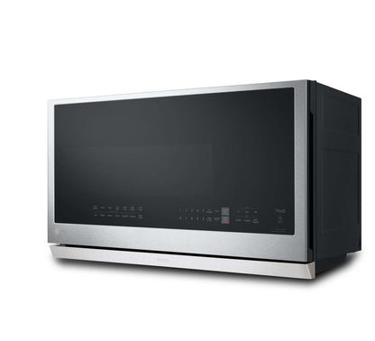 LG 2,1 Cu. Fort. Micro-ondes à grande portée avec ExtendaVent™ et cuisson par capteur - Acier inoxydable anti-taches… | Quatre à micro-ondes à hotte intégrée LG de 2,1 pi³ avec ExtendaVentMC et cuisson par capteur - acier …