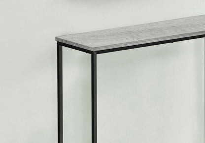 Alma 31.5 Modern Sofa Table - Grey with Black Metal Frame|Table de salon moderne Alma de 31,5 po - grise avec armature en métal noir