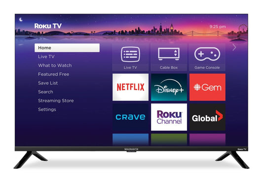 MAGNAVOX 32 MRTQ QLED Quantum Dot FHD Smart Roku TV (MRTQ3206) | Téléviseur intelligent QLED MAGNAVOX MRTQ FHD de 32 po avec boîtes quantiques et Roku TVMC (MRTQ3206)
