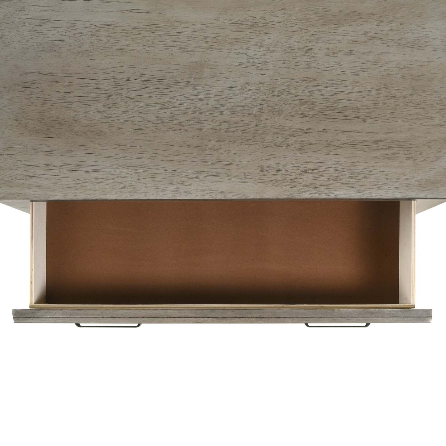 Commode de chevet Levi à 3 tiroirs, 30 L x 30 H, Bois - Gris Dérive | Commode Levi de 30 po (L) x 30 po (H) à 3 tiroirs en bois - gris bois de grève