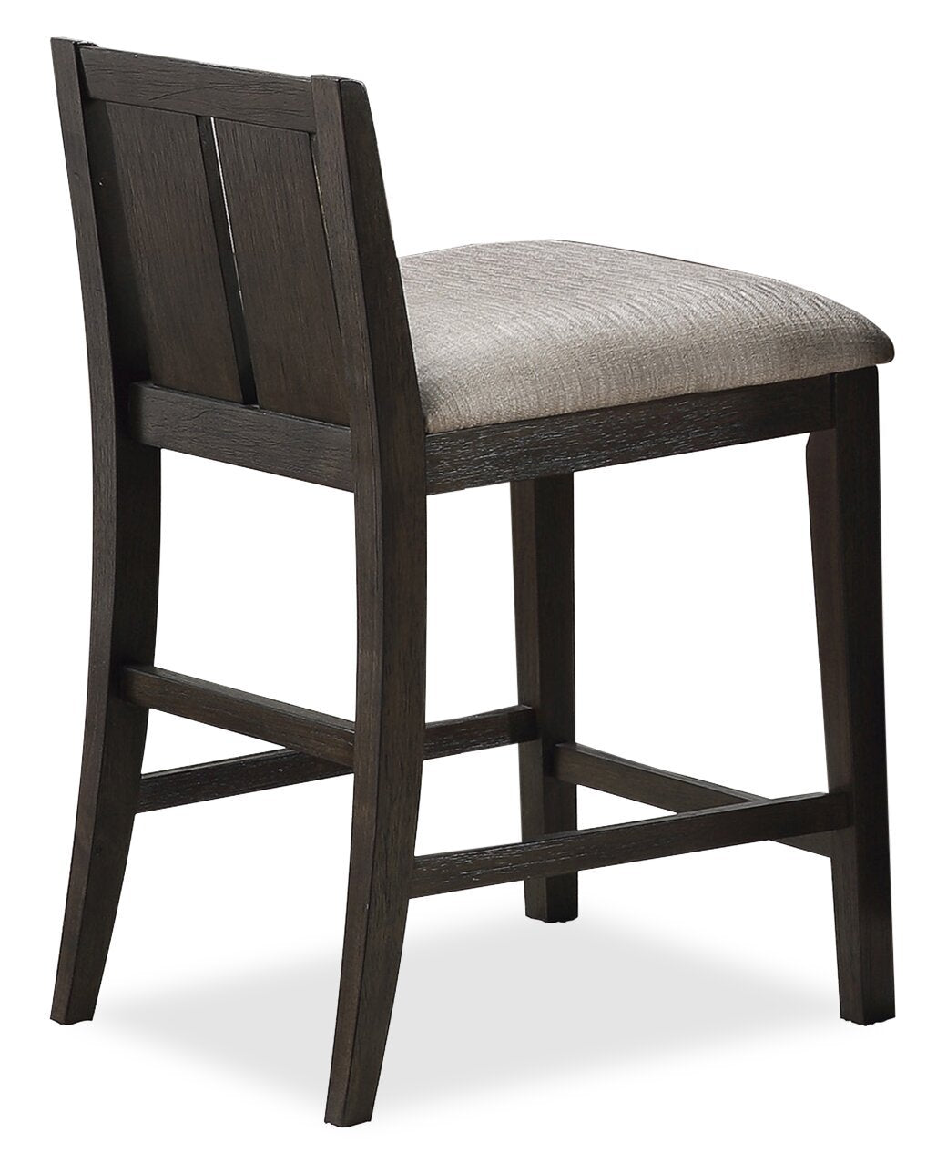 Lane 3pc Counter-Height Dining Set with Table & 2 Chairs, Built-in Shelves & USB, 36.5W - Brown | Ensemble de salle à manger Lane 3 pièces de hauteur comptoir avec table de 36,5 po (L), tablettes et port USB intégrées, et 2 chaises - brun