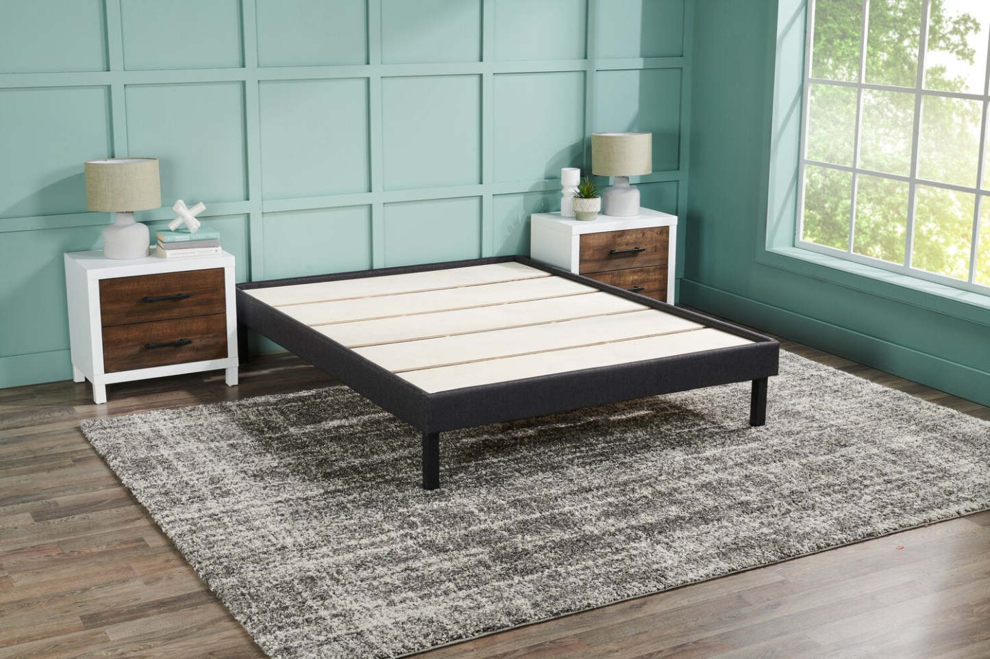 Base de plate-forme Breeze King - Noir | Base plateforme Breeze pour très grand lit - noir | BREZBBKG