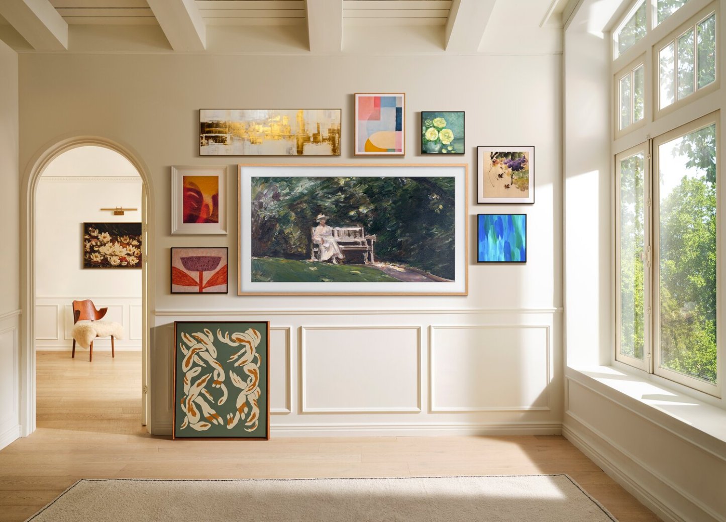 SAMSUNG 85 LS03FW The Frame Neo QLED Vision AI 4K UHD Smart Tizen OS TV (QN85LS03FWFXZC) - Modèle 2025 | Téléviseur intelligent Neo QLED SAMSUNG LS03FW The Frame UHD 4K de 85 po avec Vision AI et système d’exploitation Tizen (QN85LS03FWFXZC) - modèle 2025