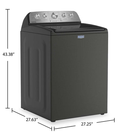 Laveuse Maytag à chargement par le haut de 5,4 pi3 avec agitateur et option Animal Pet Pro - noir volcan - MTW5605RU