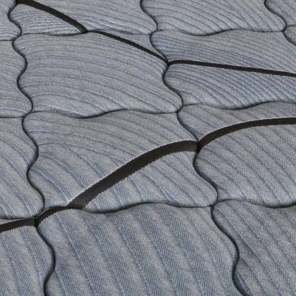 Ensemble matelas semi-ferme à plateau régulier dans une boîte Red Cedar de Springwall pour très grand lit