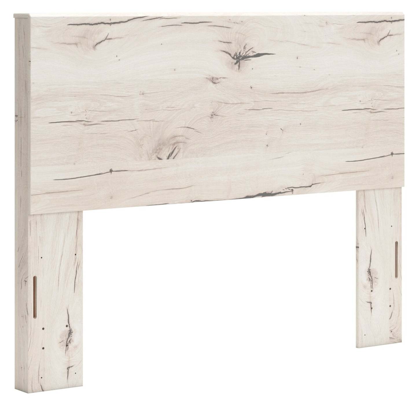 Lit à panneaux Derekson avec tête de lit et cadre, blanc rustique - Pleine grandeur | Lit à panneaux Derekson avec tête de lit et cadre de lit, blanc rustique - format lit double