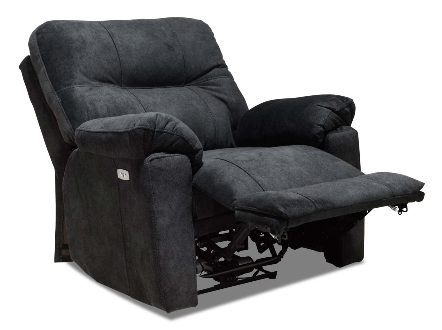 Fauteuil à inclinaison électrique Gybson de 38 po fabriqué au Canada en tissu - gris graphite