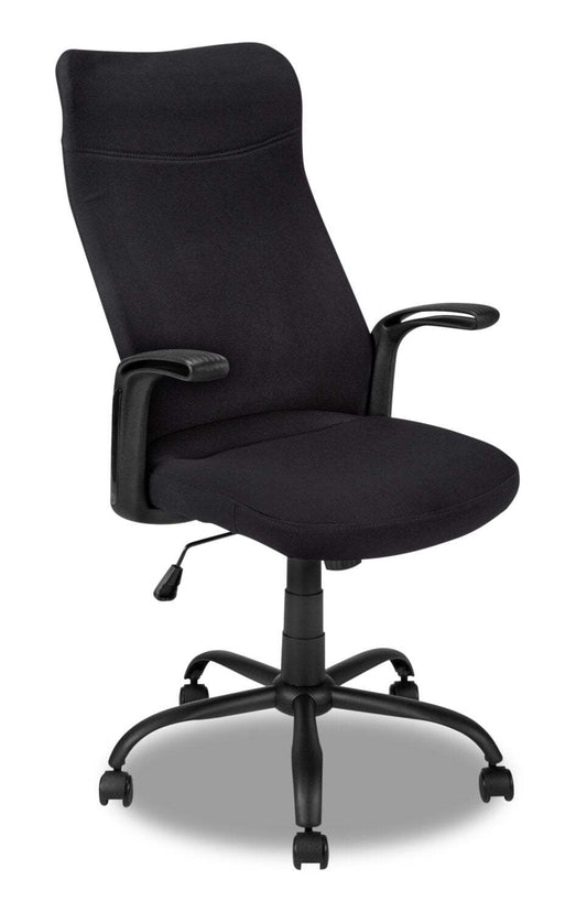 Chaise de bureau Roman 23 ergonomique - Noir|Chaise de bureau Roman de 23 po à conception ergonomique - noire