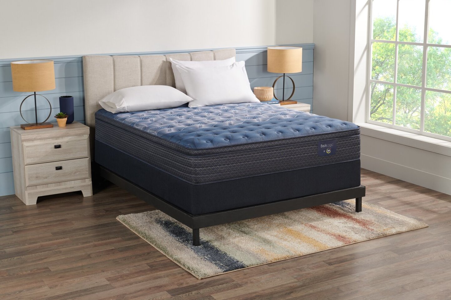 Matelas Serta Back Logic 1.1 à euro-plateau moyen pour grand lit | matelas semi-ferme à Euro-plateau Back Logic 1.1 de Serta pour grand lit