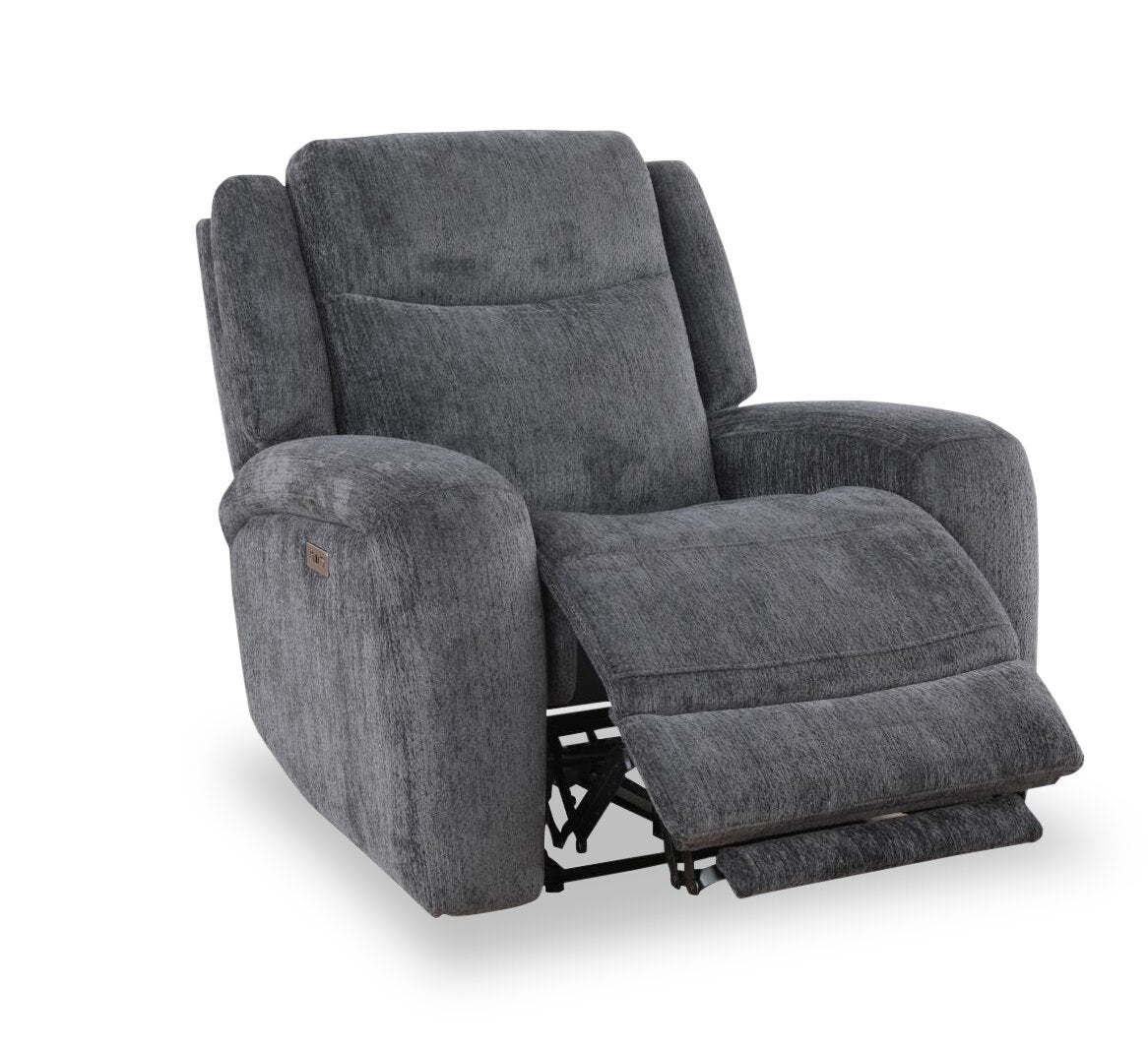 Atlantis 38 Fauteuil à inclinaison électrique en tissu avec position zéro gravité - gris foncé