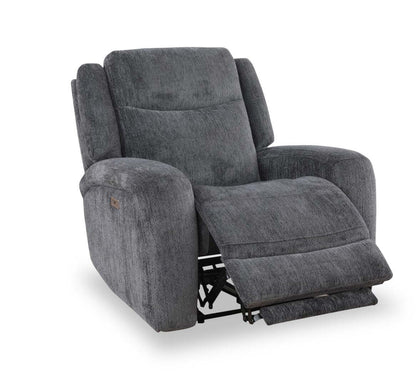 Atlantis 38 Fauteuil à inclinaison électrique en tissu avec position zéro gravité - gris foncé