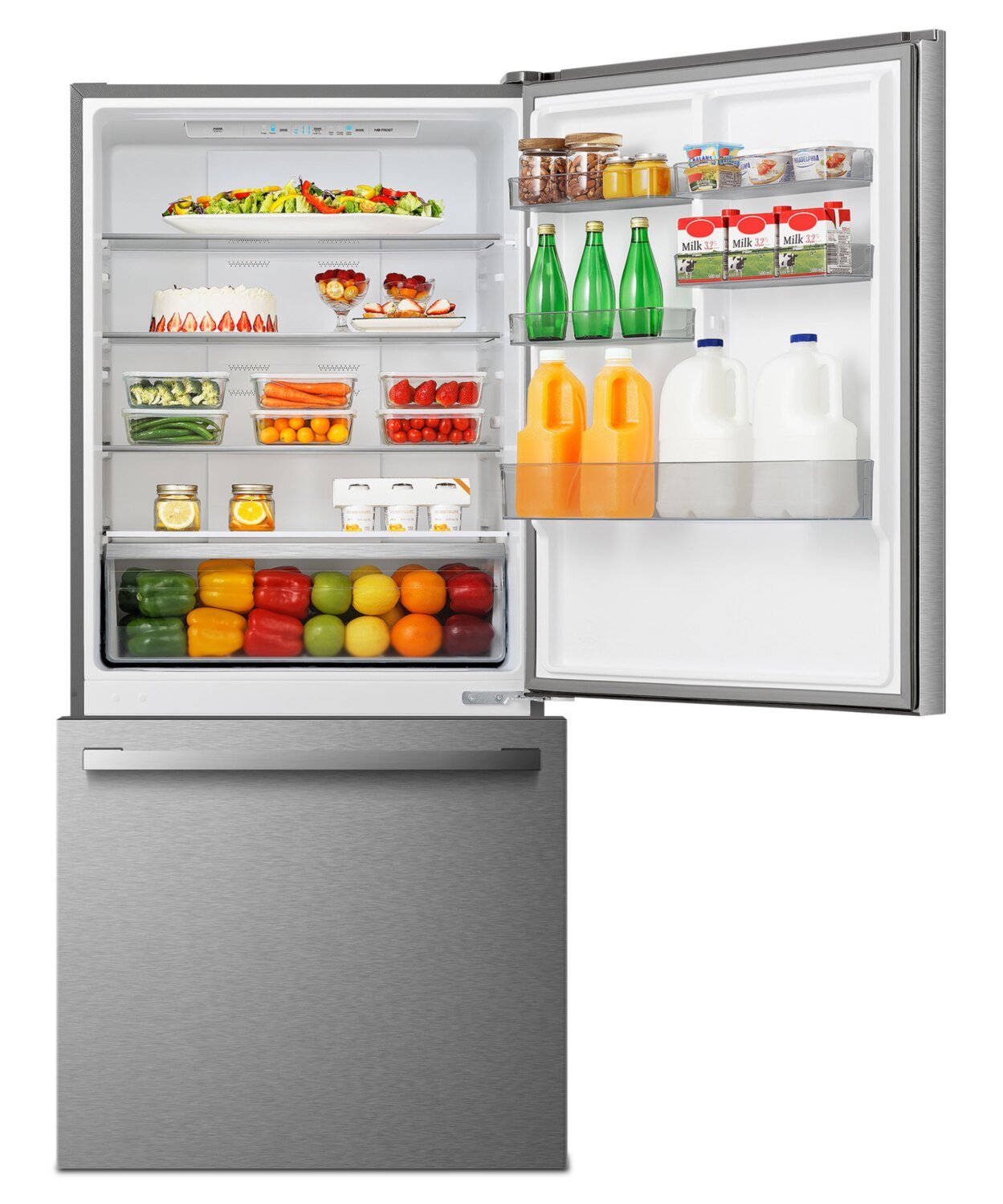Réfrigérateur Hisense de 31 17 pi³ à congélateur inférieur - titane - RB17A2CSE | Hisense 31 17 Cu. Ft. Bottom-Mount Refrigerator - Titanium - RB17A2CSE