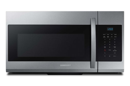 Samsung 1,7 Cu. Fort. Micro-ondes à grande portée avec 300 CFM et cuisson et réchauffage automatiques - Acier inoxydable -… | Quatre à micro-ondes à hotte intégrée Samsung de 1,7 pi³ avec 300 pi³/min, Wi-Fi et cuisson et réchauf…