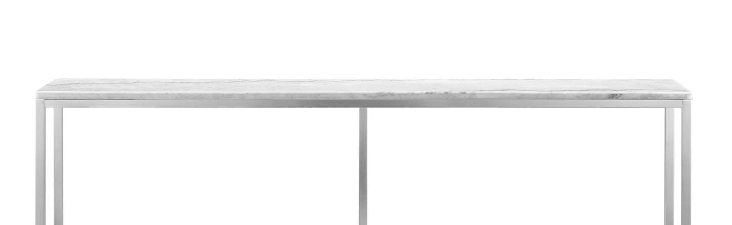 Sampson 72 Table de salon moderne en marbre - blanc | Table de canapé moderne en marbre Sampson 72 - Blanc