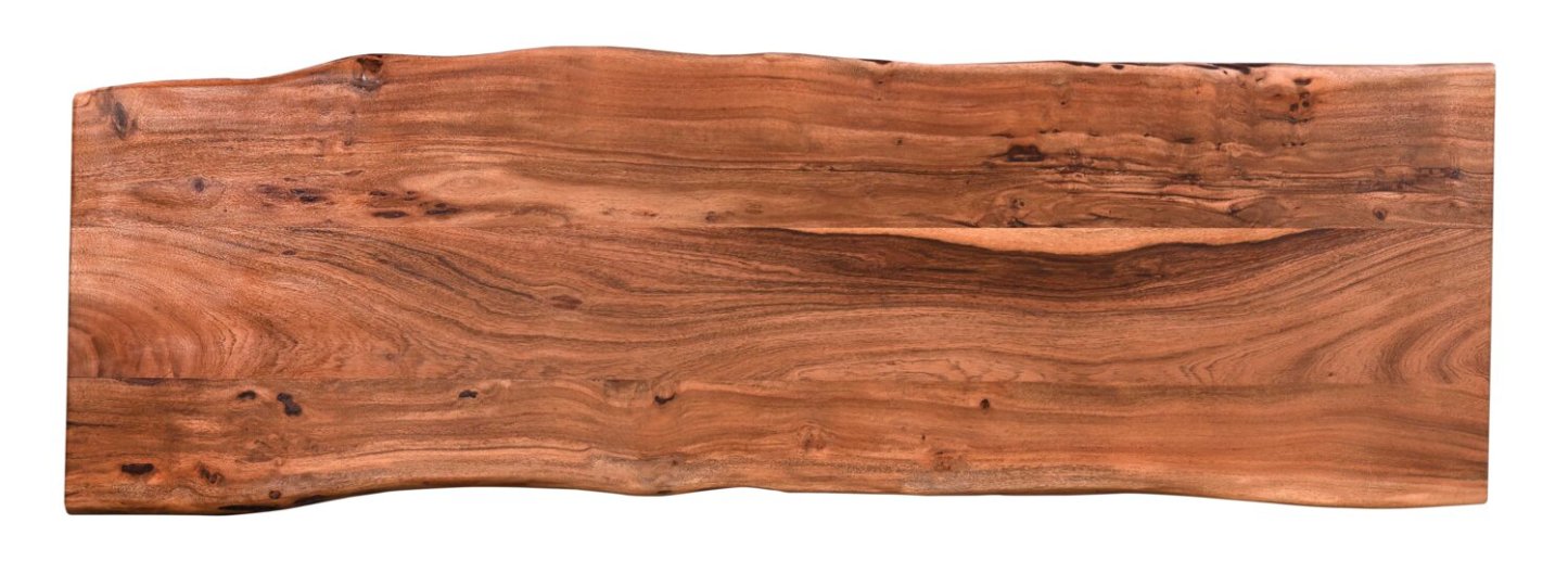 Kaleb 58 Rustic Sofa Table - Marron et Noir avec Pieds en Métal|Table de salon rustique Kaleb de 58 po - brune et noire avec pattes en métal