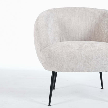 Fauteuil d'appoint en tissu boucle Nova 28.7 – gris clair | Fauteuil d'appoint Nova de 28,7 po en tissu bouclé - gris clair