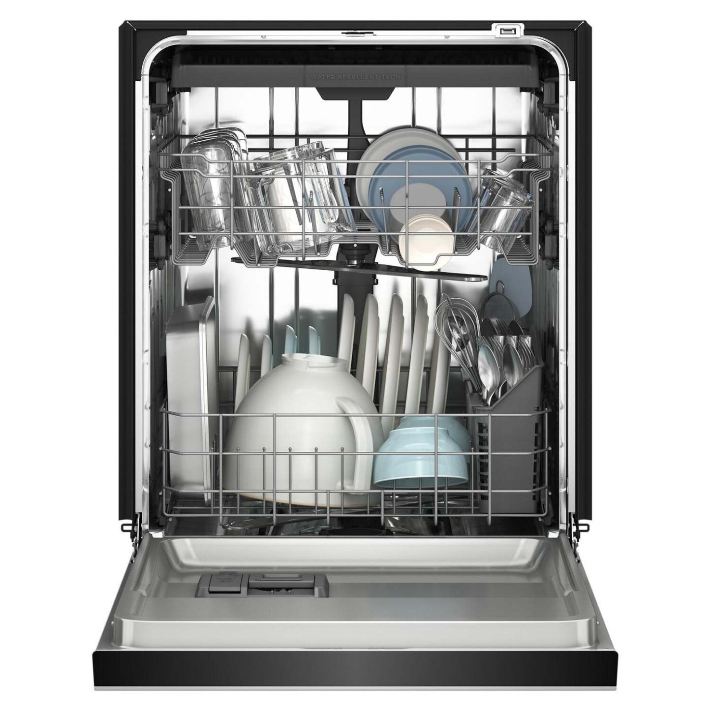 Lave-vaisselle KitchenAid de 24 po et de 47 dBA avec panier à ustensiles sur le troisième niveau - blanc - KDFS224SWH