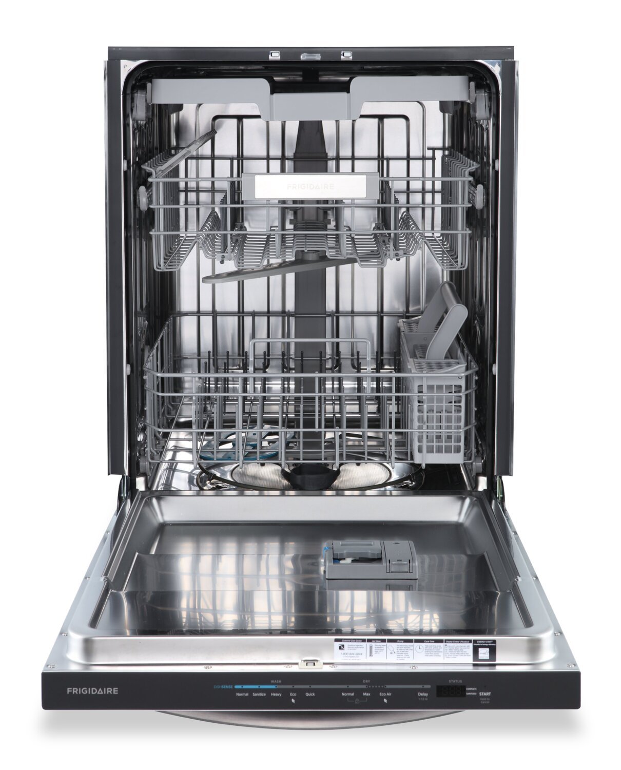 Frigidaire Lave-vaisselle à commande supérieure 24, 49 dBA avec troisième panier - Acier inoxydable - FDSH4502BF | Lave-vaisselle Frigidaire de 24 po et de 49 dBA avec commandes sur le dessus et 3e panier - acier inoxydable - FDSH4502BF | FDSH450F