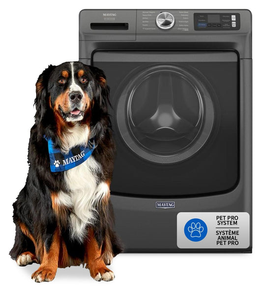 Maytag 5,8 pi3 Laveuse intelligente à chargement frontal Pet Pro - noir volcan - MFW7020RU | Laveuse intelligente à chargement frontal Pet Pro de 5,8 pi3 de Maytag - noir volcan - MFW7020RU | MFW7020U