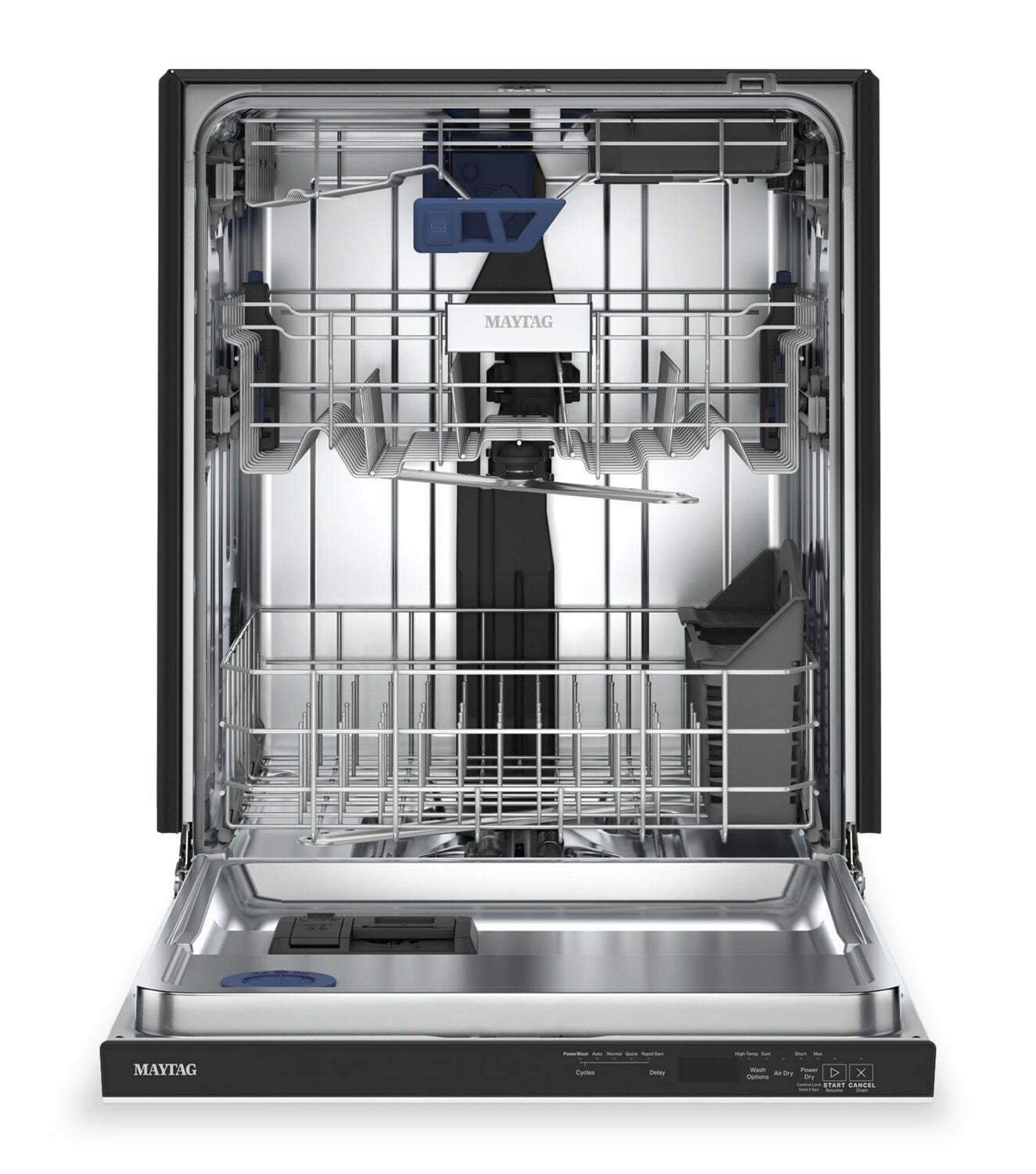 Lave-vaisselle encastré Maytag de 24 po et de 47 dBA avec commandes sur le dessus - blanc - MDPS7024SW