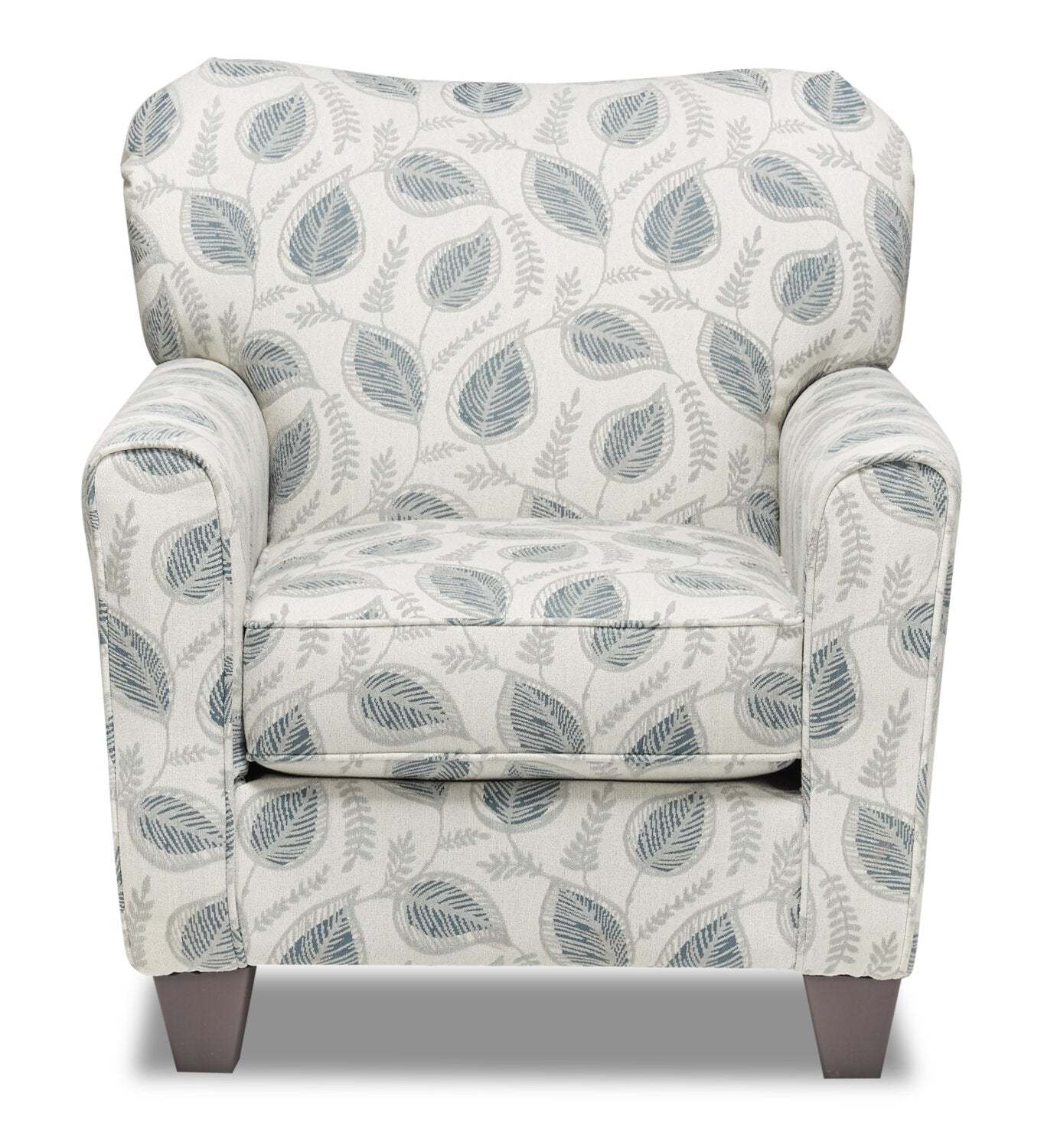 Fauteuil d’appoint Scarlett de 34 po en tissu de chenille Brockley Willow multicolore avec accoudoirs enroulés