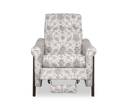 Fauteuil à inclinaison par poussée Mallie de 32 po en tissu chenille - ardoise multicolore Limbu