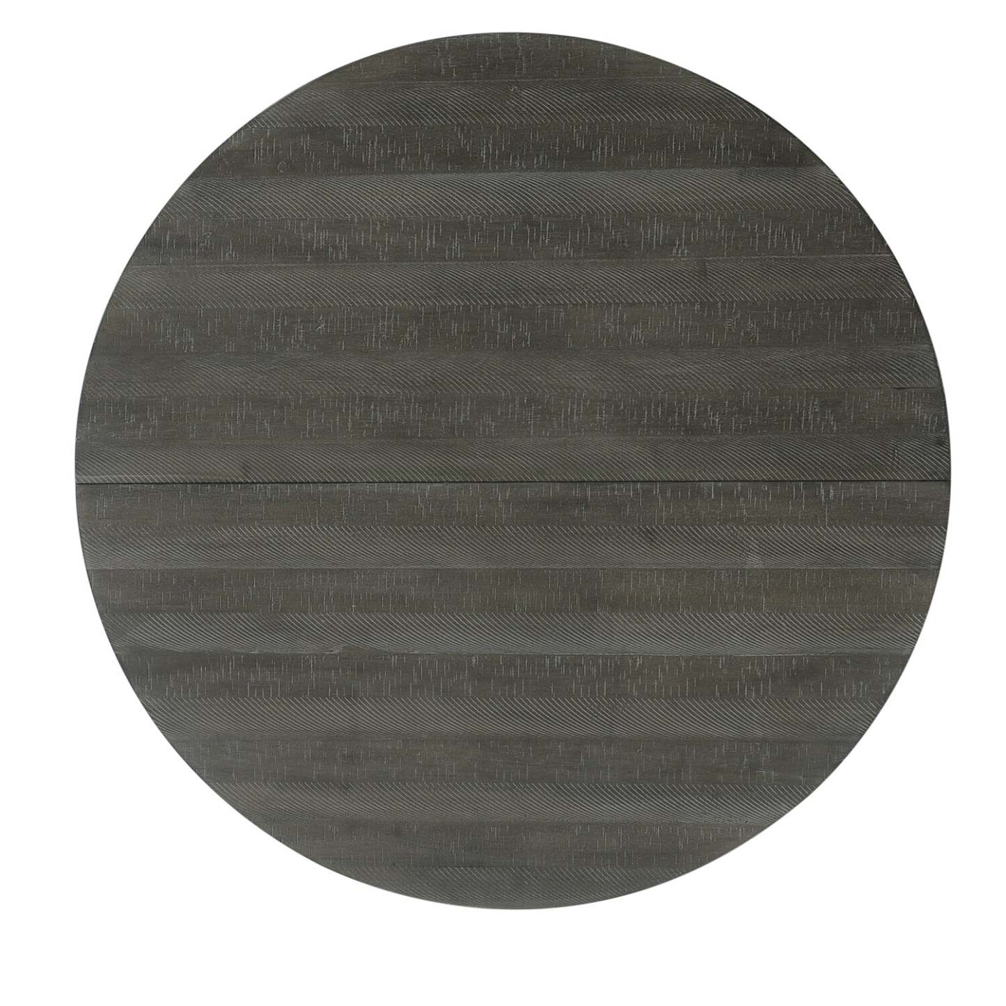 Ensemble de salle à manger Alto 7 pièces avec table ronde, rallonge de 48 po à 66 po (L), base à tréteaux et 6 chaises - gris