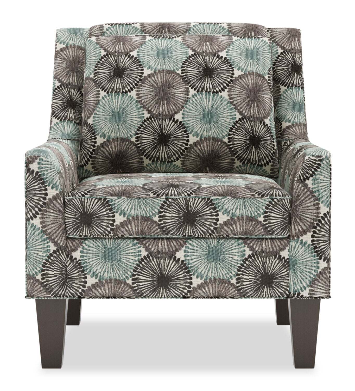 Fauteuil d’appoint club Sofa Lab personnalisable en tissu 29 po avec pattes en bois - Spa multicolore | Made in Canada Sofa Lab Customizable Club 29 Fabric Accent Chair with Wood Legs - Spa Multicolour | CLUB1157