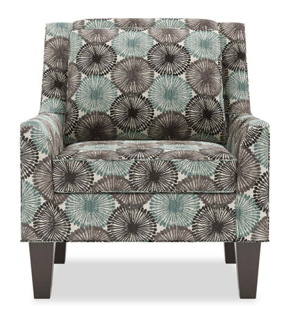 Fauteuil d’appoint club Sofa Lab personnalisable en tissu 29 po avec pattes en bois - Spa multicolore | Made in Canada Sofa Lab Customizable Club 29 Fabric Accent Chair with Wood Legs - Spa Multicolour | CLUB1157