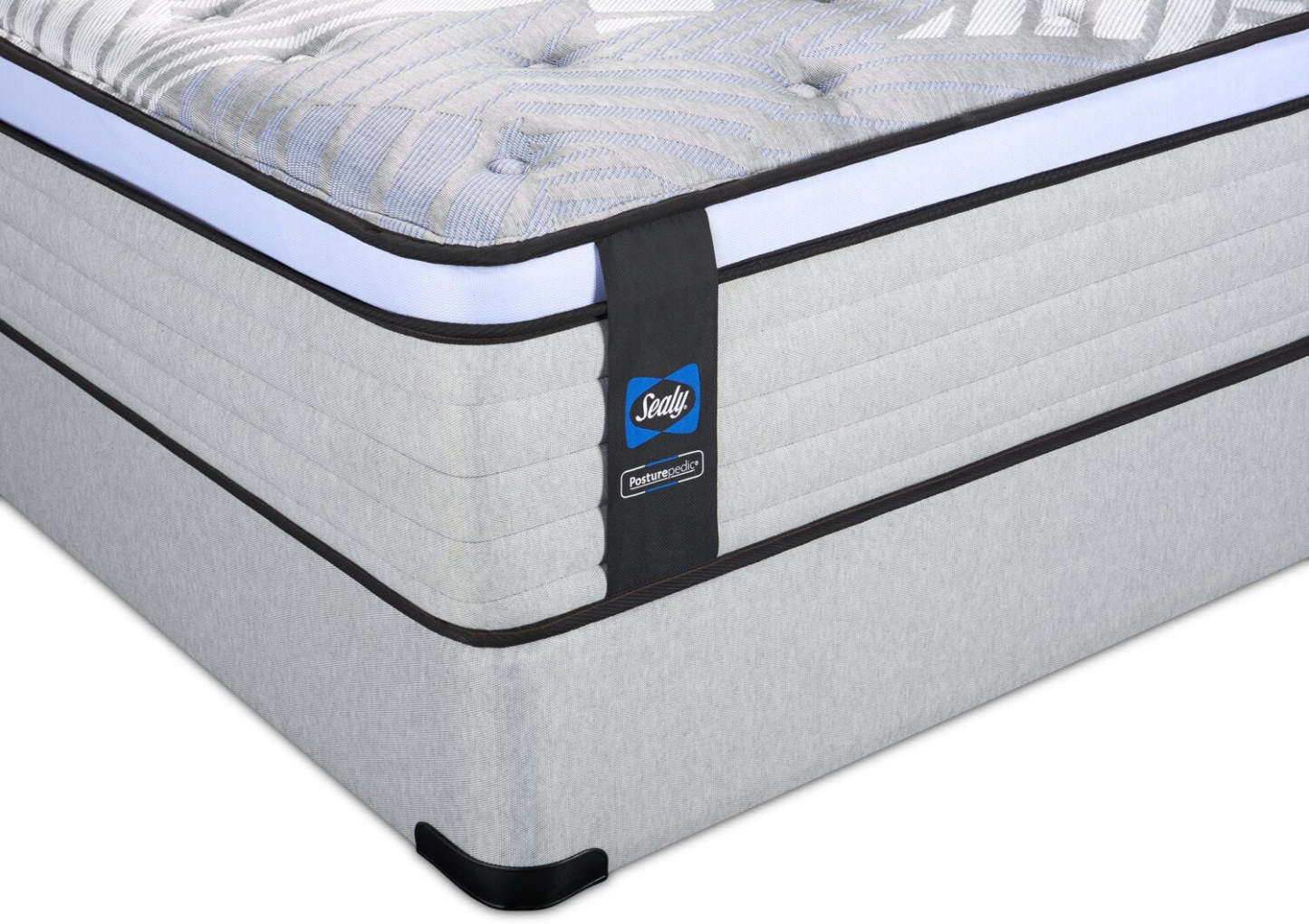 Sealy Posturepedic® Série 800 Strasbourg Eurotop Plush Queen Ensemble de matelas | Ensemble matelas moelleux à Euro-plateau Strasbourg PosturepedicMD de série 800 de Sealy pour grand lit