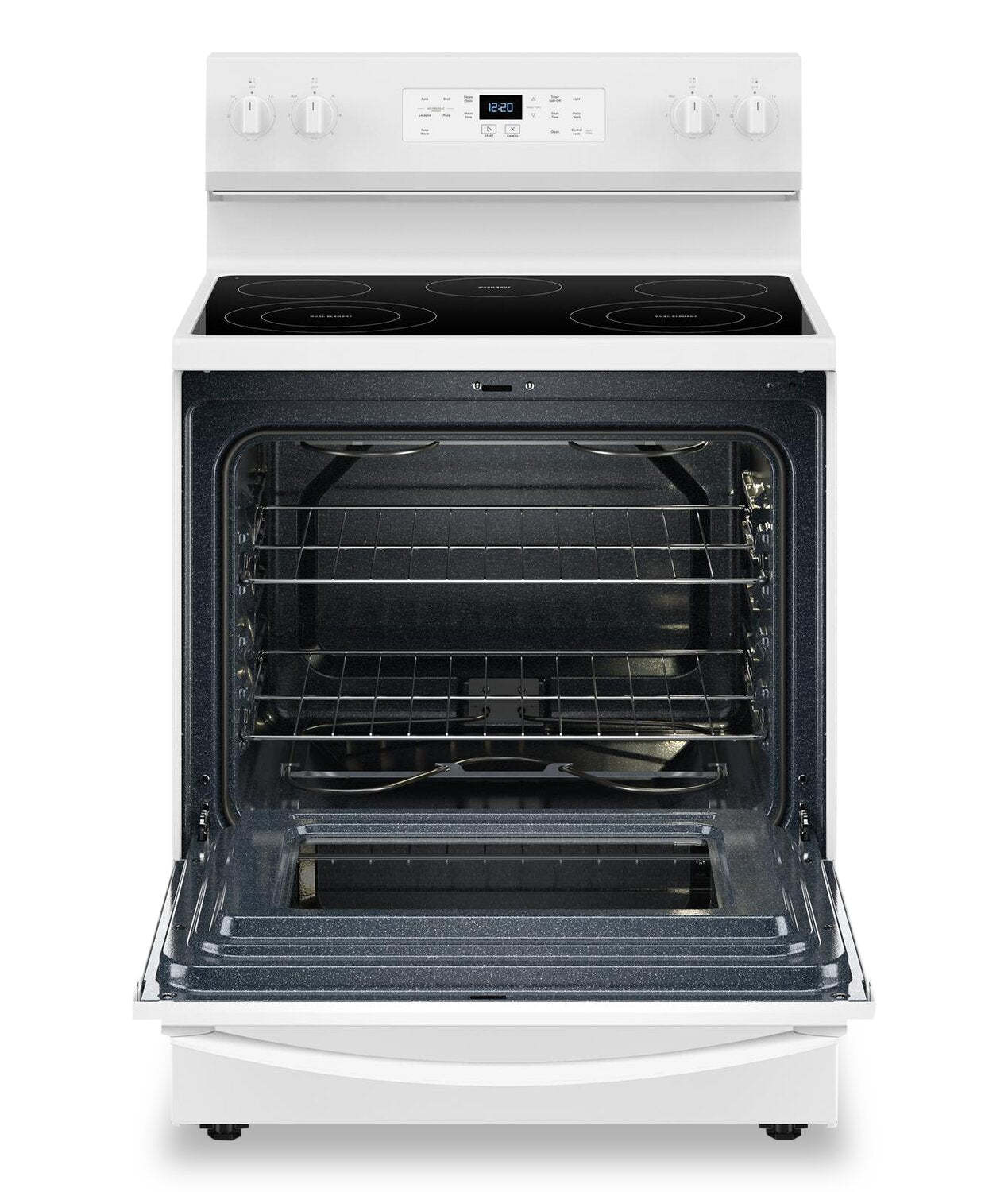Cuisinière électrique Whirlpool de 30 po et de 5,3 pi3 avec 5 éléments - YWFES3330RW | Cuisinière électrique Whirlpool de 5,3 pi3 et de 30 po avec 5 éléments - YWFES3330RW | YWFES33W