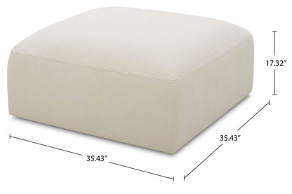 Ottoman Riverside - Huître | Pouf Riverside - huître