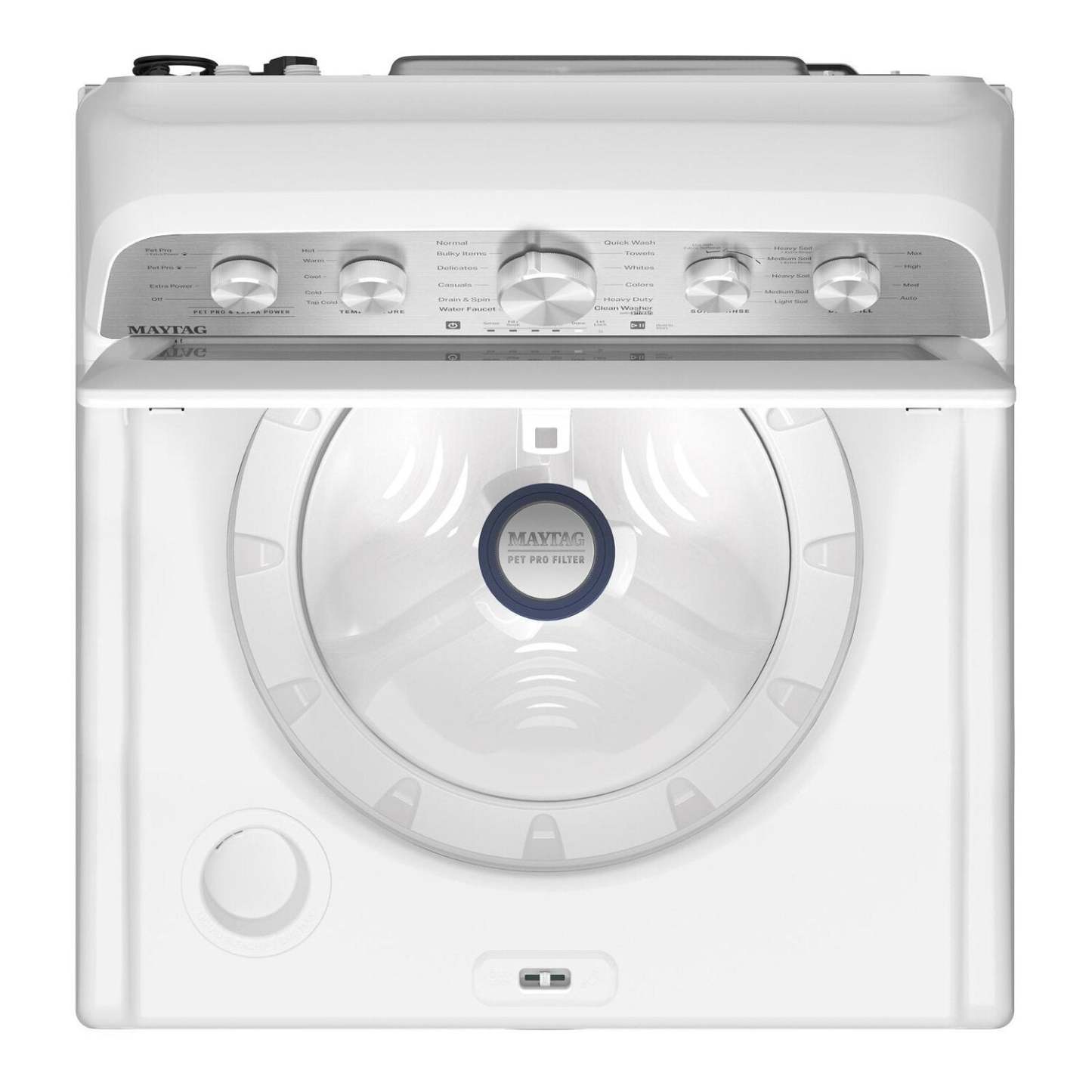 Laveuse Maytag à chargement par le haut de 5,4 pi3 avec agitateur et option Animal Pet Pro - blanche - MTW5605RW