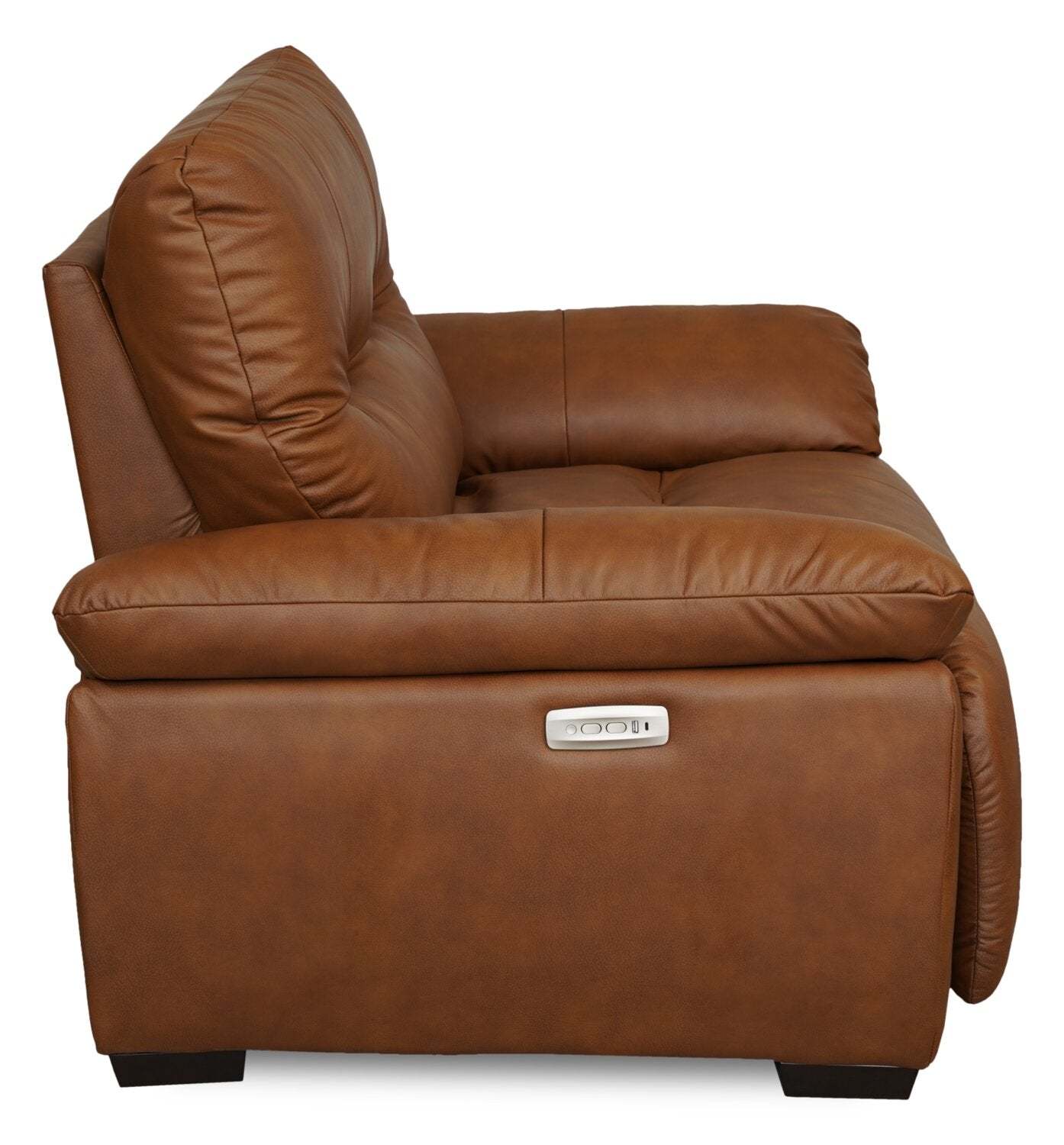Bello 51.6 Leather-Look Fabric Power Reclining Chair - Brown | Fauteuil inclinable électrique Bello de 51,6 po en tissu aspect cuir - brun