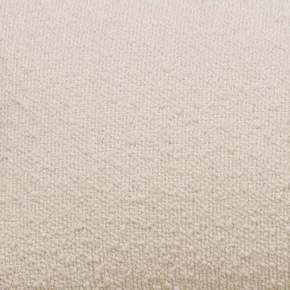 Loft 27.55 Chaise d'appoint en tissu bouclé avec oreiller décoratif et accoudoirs et pieds en bois - Blanc | Fauteuil d'appoint Loft de 27,55 po en tissu bouclé avec coussin décoratif, accoudoirs et pattes en bois - blanc