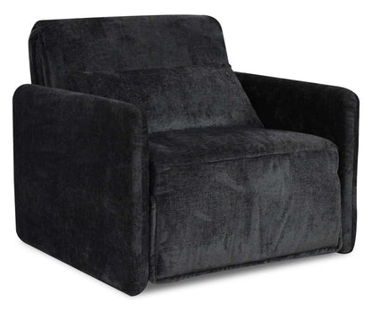 Dawn 42 Fauteuil-lit en tissu de chenille - gris