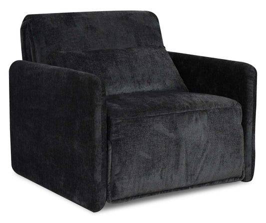 Dawn 42 Fauteuil-lit en tissu de chenille - gris