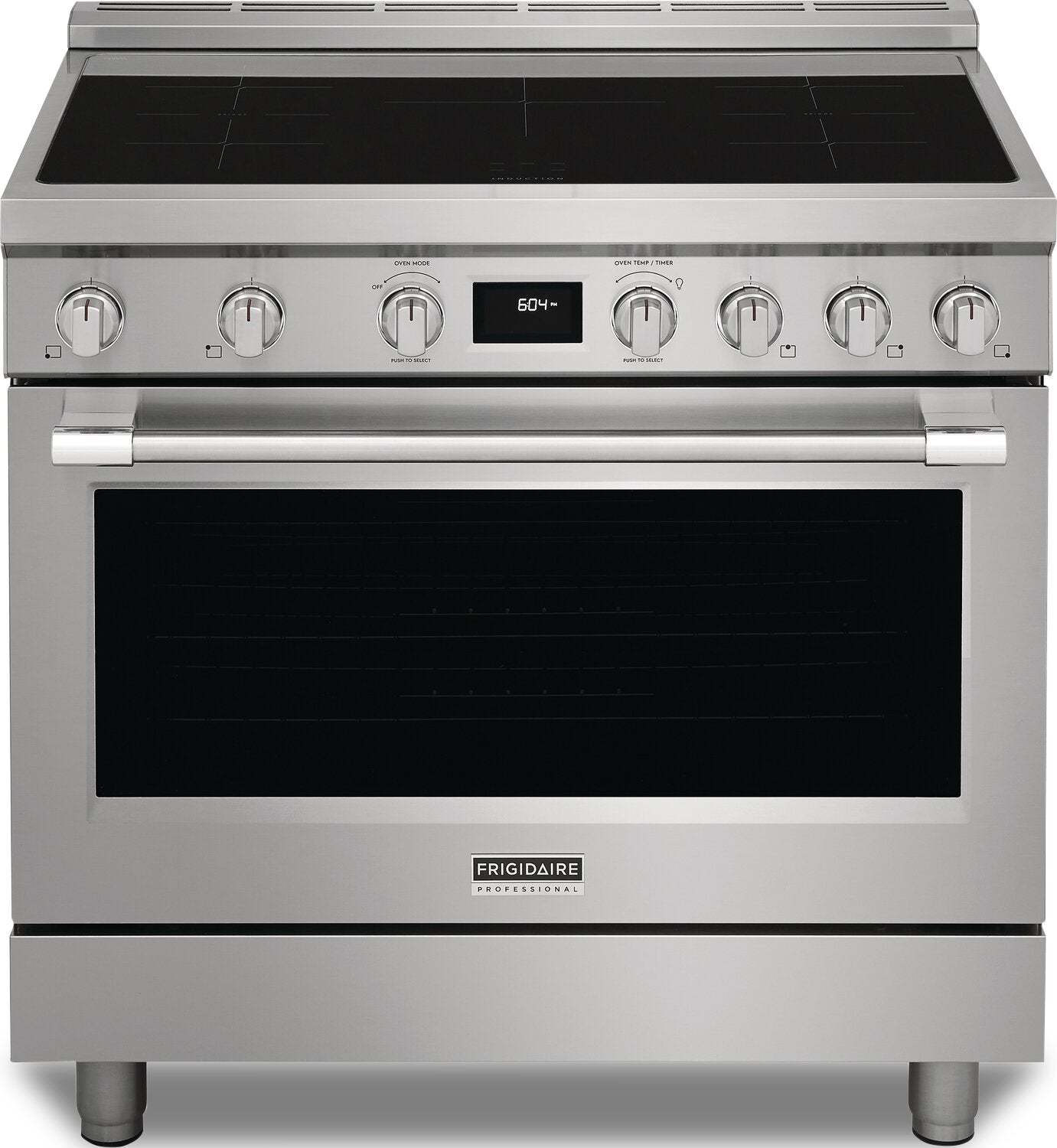 Cuisinière à induction Frigidaire Professional de 4,4 pi³ avec convection à 2 ventilateurs et surface facile à nettoyer…