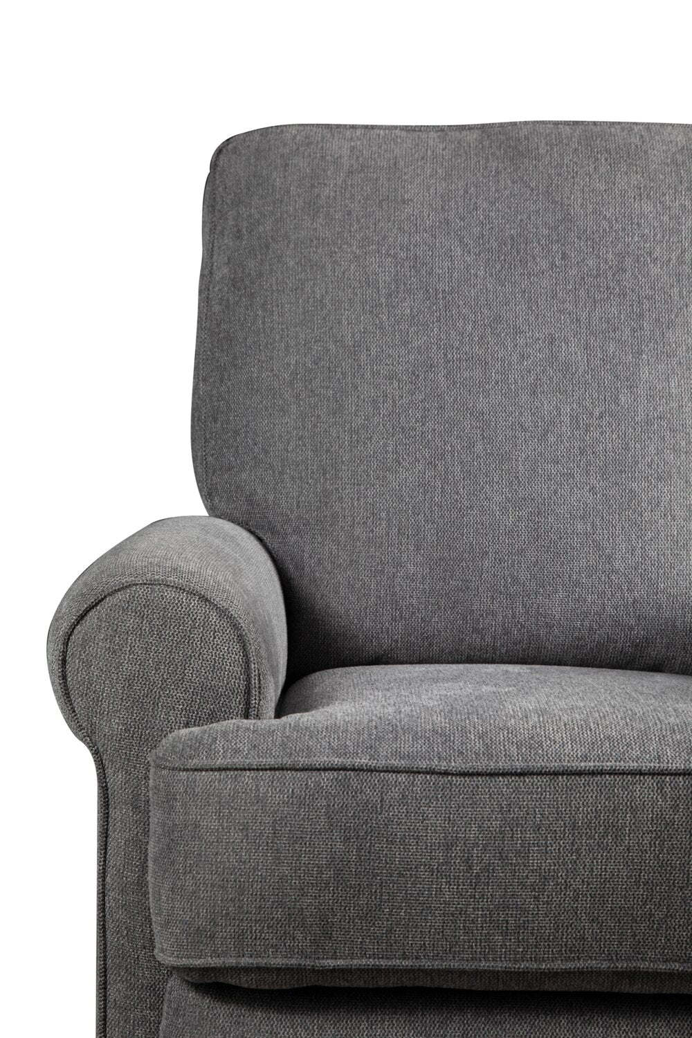 Bevin 34.4 Grey Chenille Fabric Swivel Glider Reclining Chair | Fauteuil pivotant, glissant et inclinable Bevin de 34,4 po en tissu de chenille gris