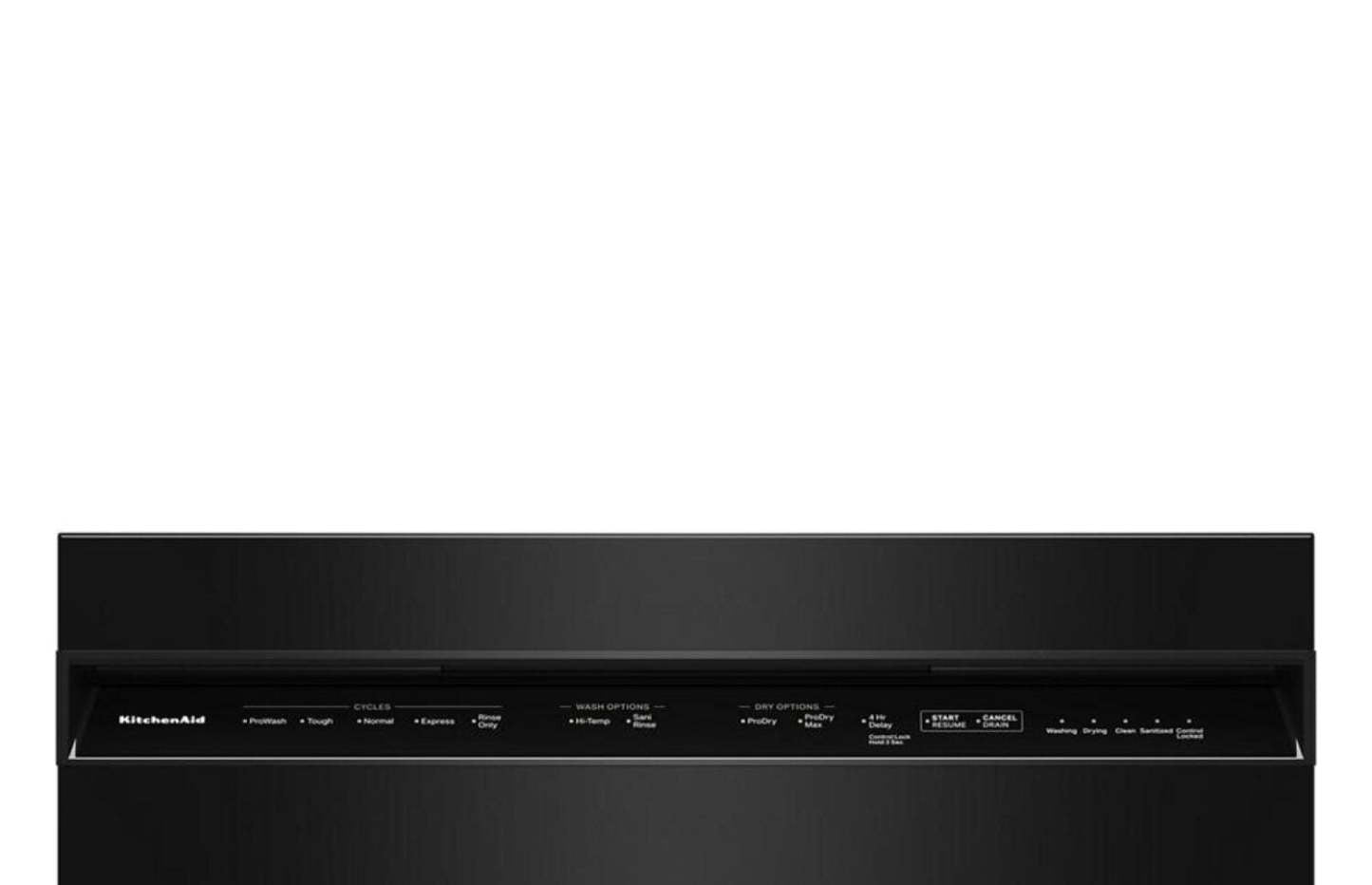 Lave-vaisselle KitchenAid de 24 po et de 47 dBA avec panier à ustensiles sur le troisième niveau - noir - KDFS224SBL