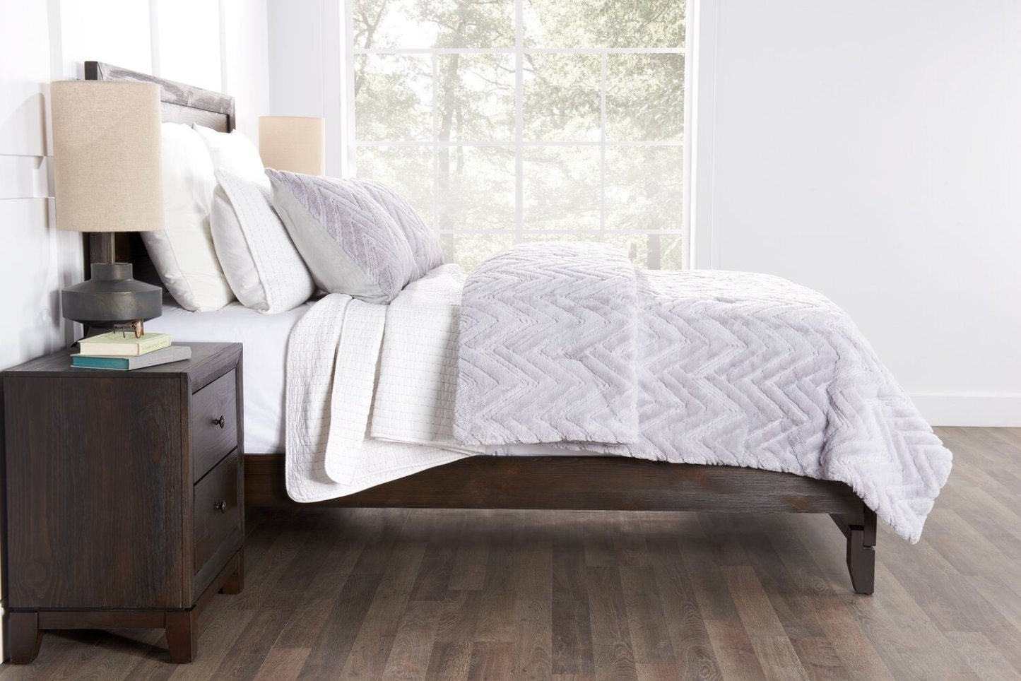 Ensemble d'édredon Tilda 3 pièces pour très grand lit - Gris | Ensemble d'édredon Tilda 3 pièces pour très grand lit - gris | TILDA3KG