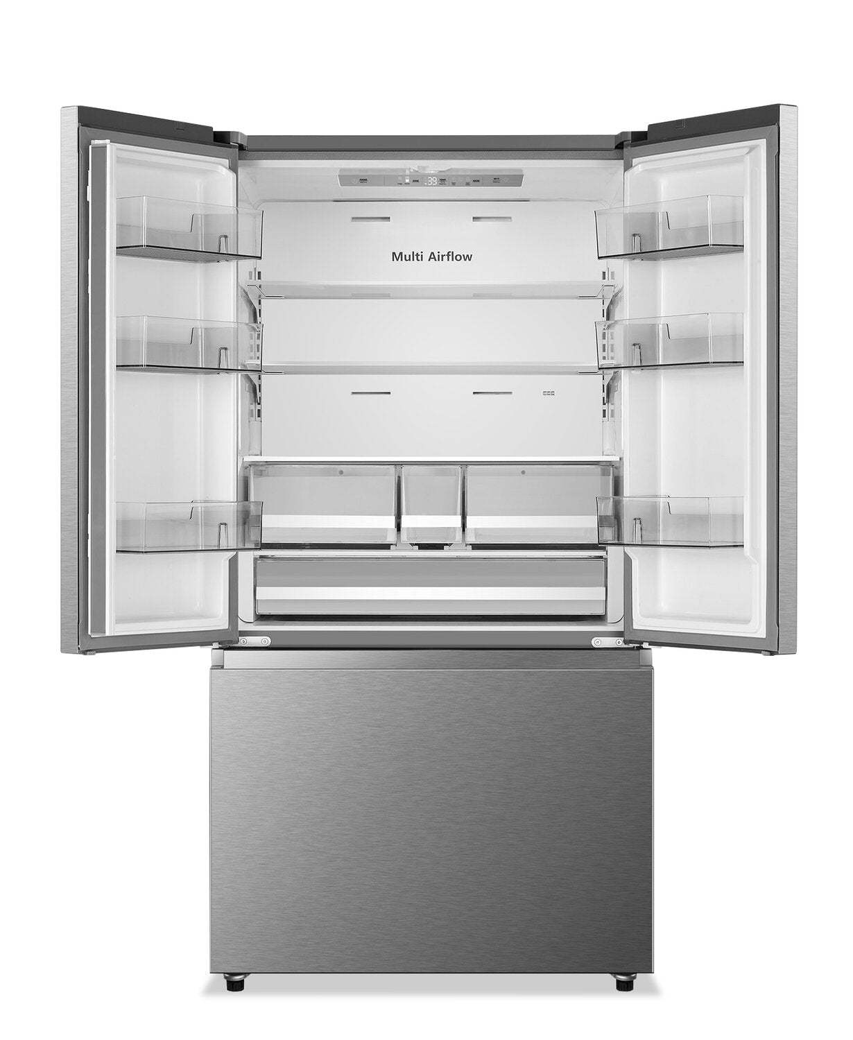 Réfrigérateur Hisense de 22,5 pi³ et de 36 po à portes françaises - acier inoxydable - RF225A3CSE | Hisense 36 22,5 Cu. Ft. French-Door Refrigerator - Stainless Steel - RF225A3CSE