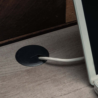 Bureau d’ordinateur Percy de 60 po de qualité commerciale à 4 tiroirs - gris