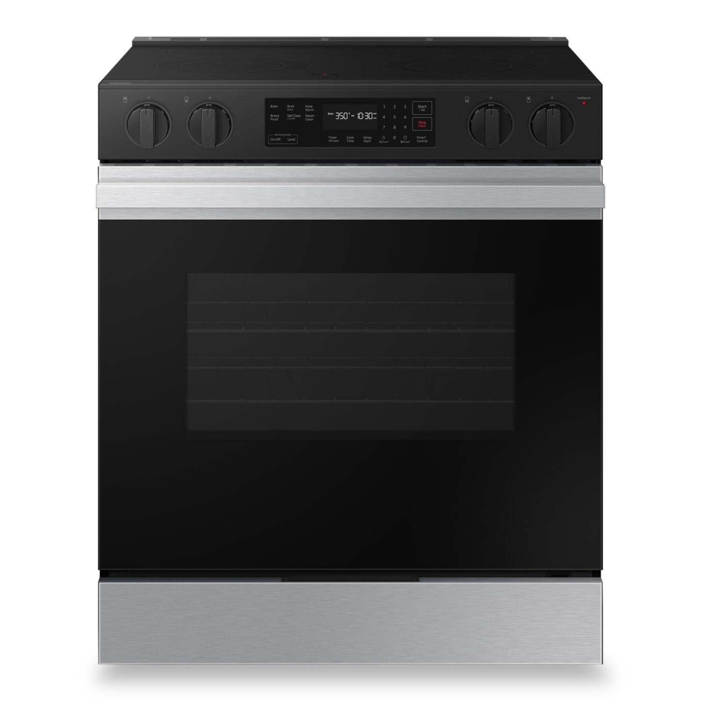 Cuisinière intelligente électrique encastrée Samsung de 6,3 pi³ avec commande vocale - acier inoxydable - NSE6DG8100…