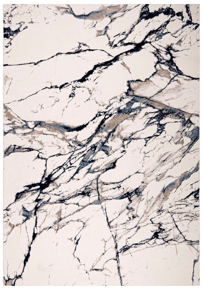 Tapis bleu Rowann – 5'3 x 7'6 | Tapis Rowann bleue - 5 pi 3 po x 7 pi 6 po | ROWANN06