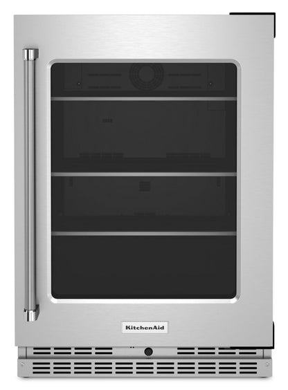 Réfrigérateur KitchenAid de 24 po et de 5,2 pi³ sous le comptoir - acier inoxydable - KURR314KSS | KitchenAid 24 5.2 Cu. Ft. Undercounter Refrigerator - Stainless Steel - KURR314KSS