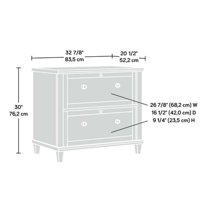 Orson 32.87 2-Drawer Filing Cabinet - Chalk Oak | Classeur Orson de 32,87 po à 2 tiroirs - chêne crayeux