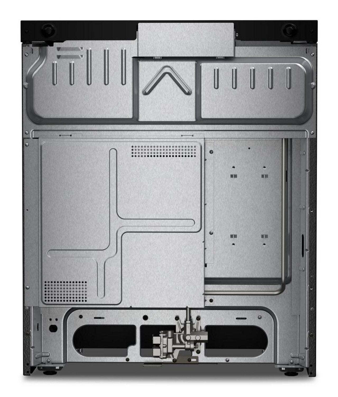 Cuisinière à gaz Whirlpool de 30 po et de 5 pi³ avec cuisson à air - noir sur acier inoxydable - WSGS5030SV | Tourbillon 30 5 Cu. Fort. Cuisinière à gaz avec cuisson à l'air - Noir sur acier inoxydable - WSGS5030SV